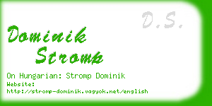 dominik stromp business card